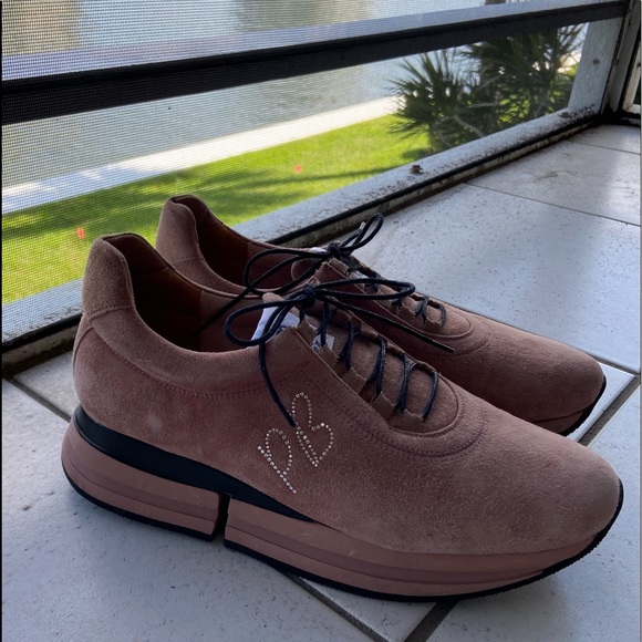 Pretty Ballerina Ladies Sneakers blush pink size 9 - Picture 2 of 8